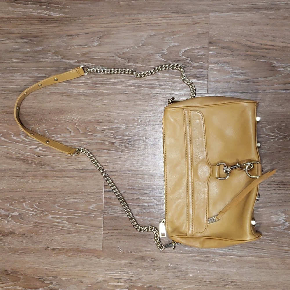 REBECCA MINKOFF Genuine Leather Shell Lined Shoulder / Crossbody Bag Luxury